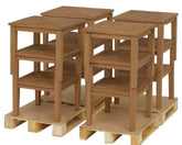 Hampton Bay 21.65 in. Woodford Eucalyptus Wood Outdoor Side Table