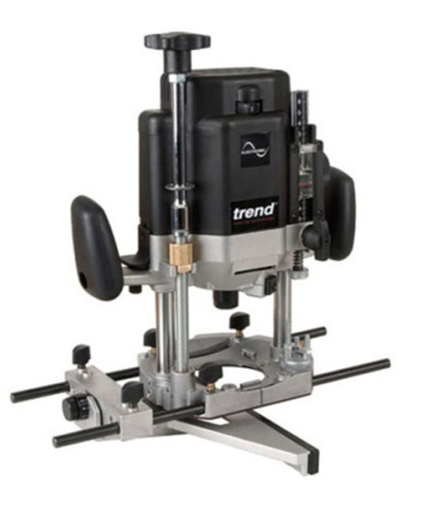 TREND T11 ELK 110V 2000W 1/2'' VARIABLE SPEED PLUNGE ROUTER WITH SOFT START & QUICK FINE HEIGHT ADJUSTER 8000-20000rpm 80mm plunge