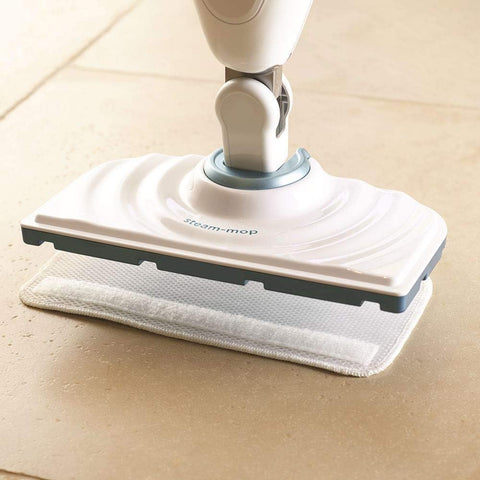 BLACK+DECKER - Steam Mop with Microfibre Pad - Floor Cleaner 1600W - Multi-Surface - Heating Time 20 sec - Swivel Head 180° - Tank 350ml - Perfect Cleaning - FSM1605-QS