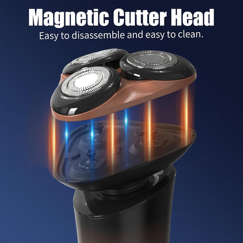 Sejoy Electric Shavers for Men Electric Razors Rechargeable Magnetic Head With Quick Release Blade Self-Sharpening Long Life