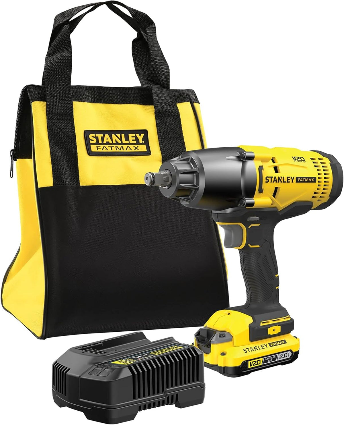 Stanley V20 Impact Nutrunner 480 Nm - Lithium 18V - 1 Battery 2Ah FATMAX - SFMCF900D1S-QW