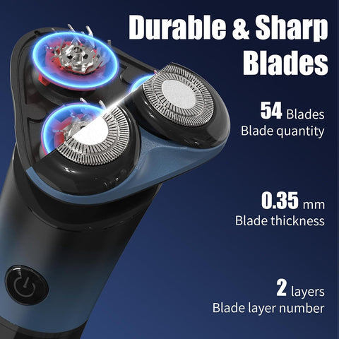 Sejoy Electric Shavers for Men Electric Razors Rechargeable Magnetic Head With Quick Release Blade Self-Sharpening Long Life