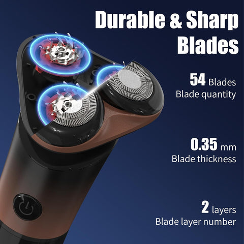 Sejoy Electric Shavers for Men Electric Razors Rechargeable Magnetic Head With Quick Release Blade Self-Sharpening Long Life