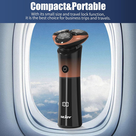 Sejoy Electric Shavers for Men Electric Razors Rechargeable Magnetic Head With Quick Release Blade Self-Sharpening Long Life