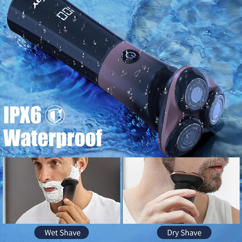 Sejoy Electric Shavers for Men Electric Razors Rechargeable Magnetic Head With Quick Release Blade Self-Sharpening Long Life