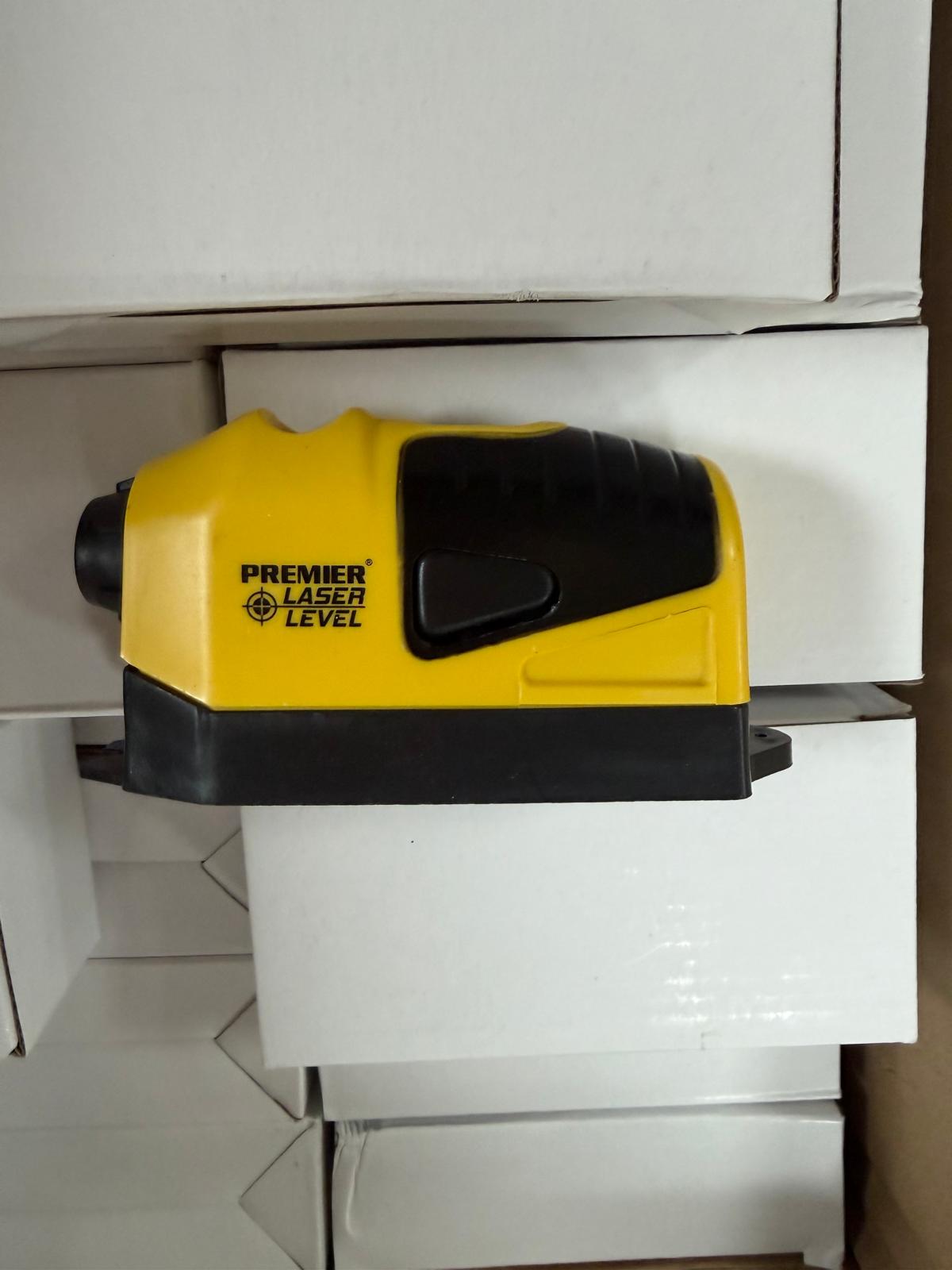 3-in-1 Multipurpose Laser Level | Precision Horizon/Vertical Line Measure Tool with Built-In Spirit Level Bubble and Measuring Tape