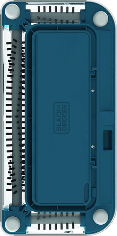 BLACK+DECKER PSA115B-QW Cordless Motorised Sweeper with Swivel Head, 30 Minutes Battery Life and 10-Hour Charge on Base, 300 ml, 3.6 V