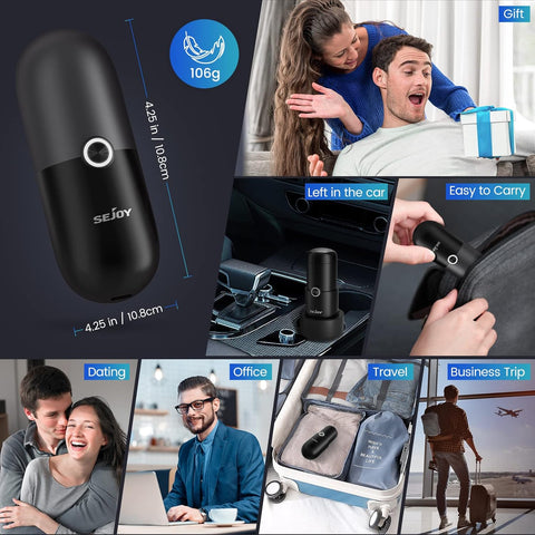 Sejoy Mini-Shave Portable Electric Razor for Men,Mini-Shave Pocket Size Portable Shavers,Wet & Dry,IPX7 Waterproof USB Rechargeable Shaver Travel,10.69cm*3.98cm 106g