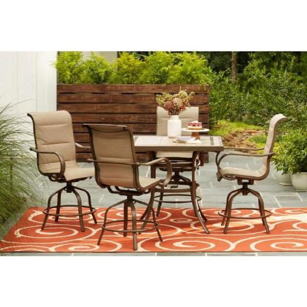 Sun Valley Aluminum Bar Height Outdoor Dining Table – Table Only (No Chairs)