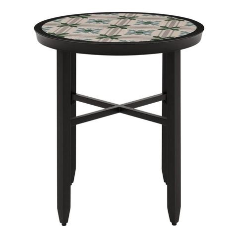 Hampton Bay Ellington Round Steel Outdoor Bistro Table
