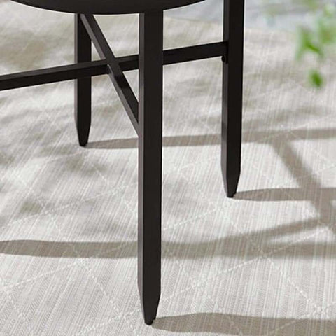 Hampton Bay Ellington Round Steel Outdoor Bistro Table