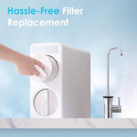 Reverse Osmosis System, 600 gallons, 7-Stage tankless Drinking Water Purifier, 0.0001 Micron Filtration
