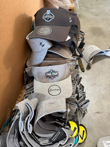 Lot of Premium Zephyr Official NCAA Event Visors