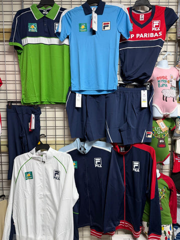 Lot of Mixed Fila Athletic Sportswear – BNP Paribas Open Tennis Tournament Collection