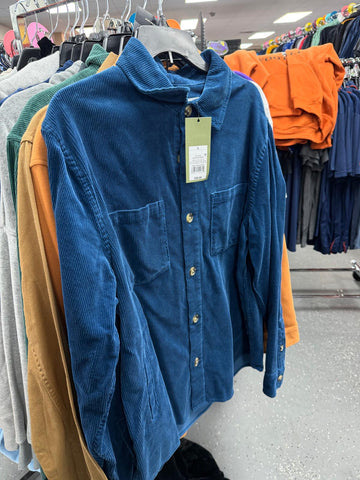 Lot of Mixed Long Sleeve Corduroy Over shirts