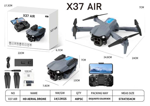 New X37 Drone 8K Professional HD Camera Optical Flow 5G WIFI FPV 360° Obstacle Avoidance Brushless RC Quadcopter