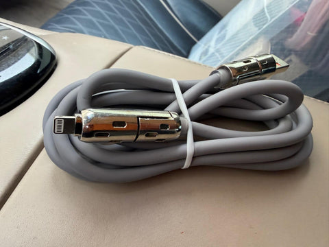 Premium USB-A to Lightning Fast Charging & Data Sync Cable for iPhone iPad – Metal Connector Design