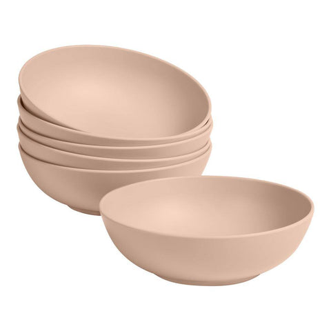 StyleWell Taryn Melamine Dinner Bowls in Matte Aged Clay (Set of 6)
