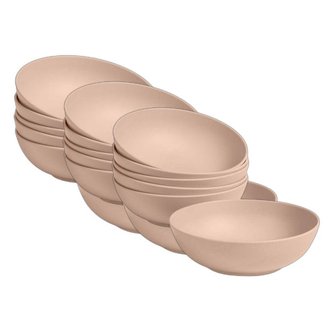 StyleWell Taryn Melamine Dinner Bowls in Matte Aged Clay (Set of 6)