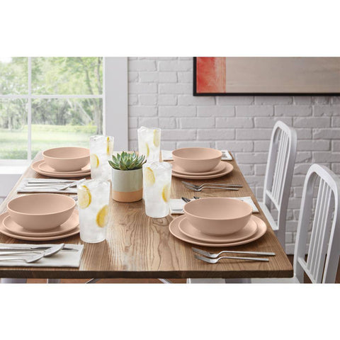 StyleWell Taryn Melamine Salad Plates in Matte Aged Clay (Set of 6)