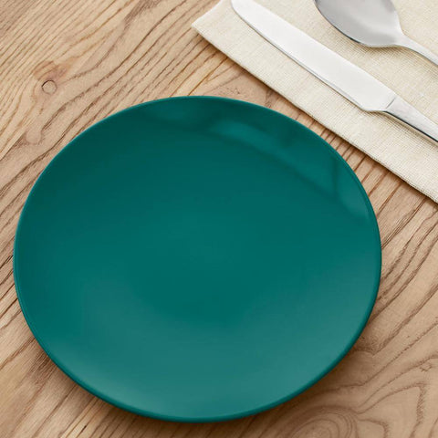 StyleWell Taryn Melamine Salad Plate in Gloss Malachite Green (Set of 6)