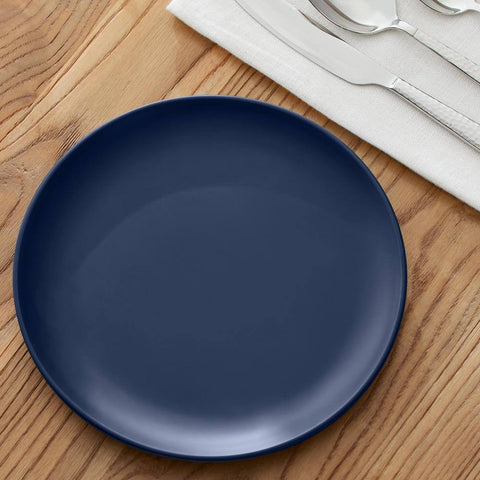 StyleWell Taryn Melamine Salad Plates in Matte Midnight Blue (Set of 6)