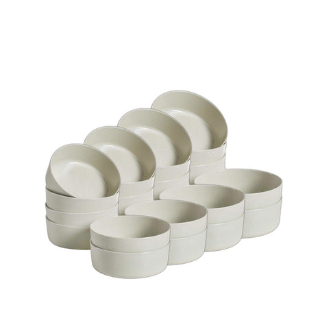 Home Decorators Collection Trenblay Melamine Dinner Bowls in Natural Beige (Set of 6)