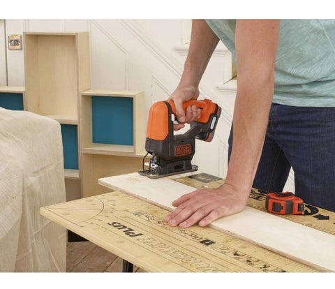 BLACK+DECKER 12V Cordless Battery Jigsaw BDCJS12S1-XJ