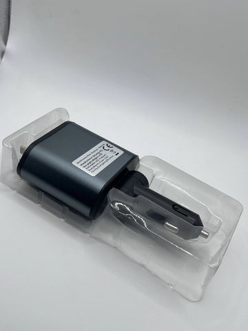 4-in-1 Retractable Fast Car Charger | 800mm Heavy-Duty Cable & LED Voltage Monitor