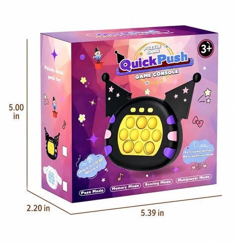 Quick Push Pop Game Console Fidget Toy LED Memory Puzzle Handheld Kids Adult